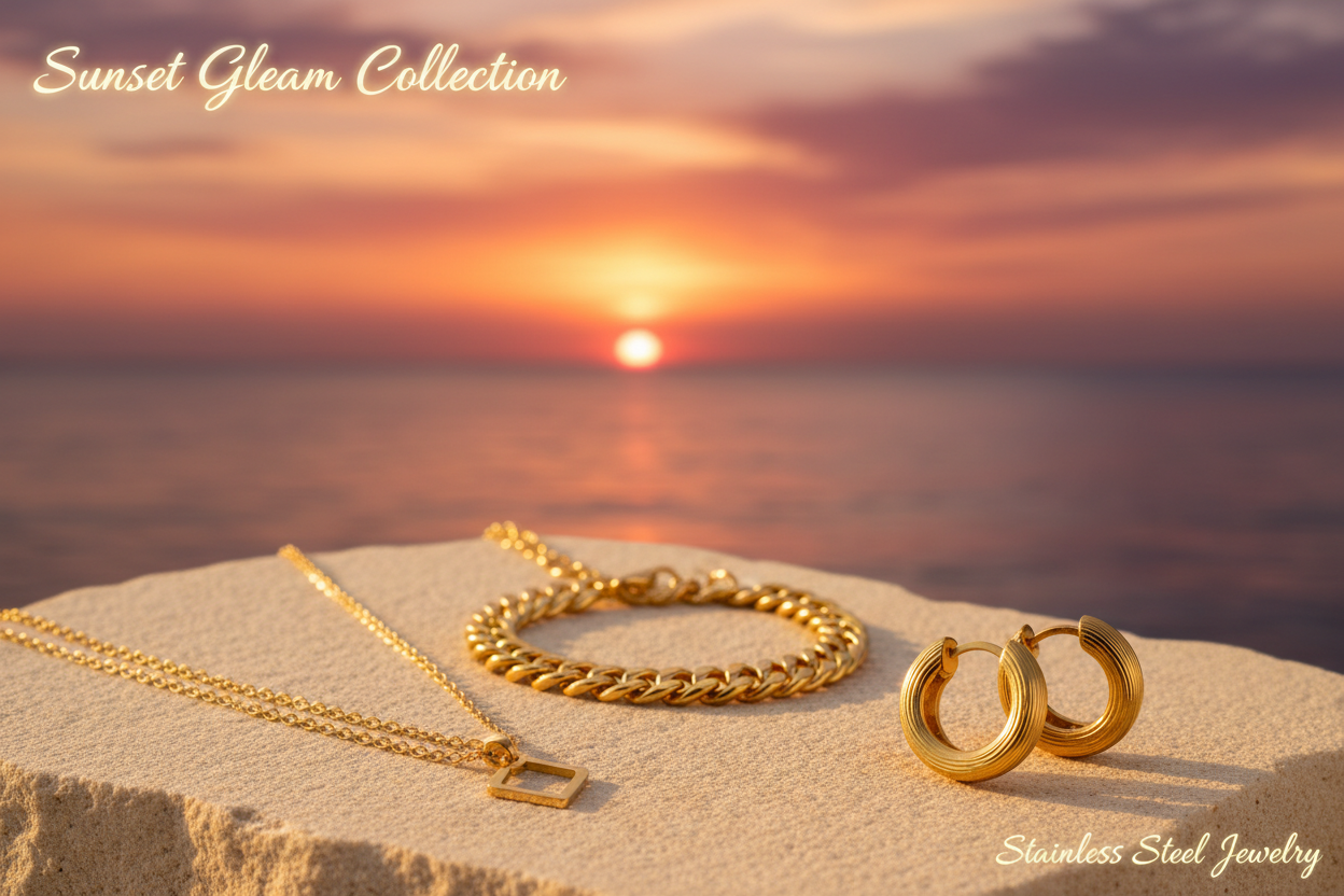 Golden Vibes Collection Sunset Banner